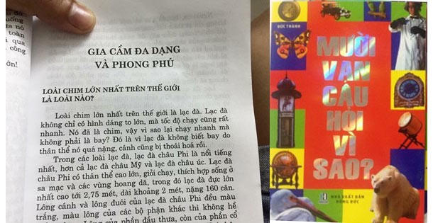 Trang sách gây xôn xao dư luận. Ảnh: news.zing.vn