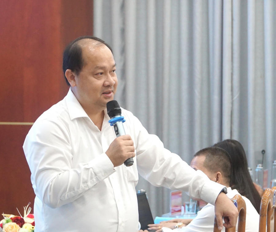 Ông Nguyễn Phương Bắc – Giám đốc Sở Khoa học và Công nghệ Cà Mau, phát biểu tại Hội nghị.