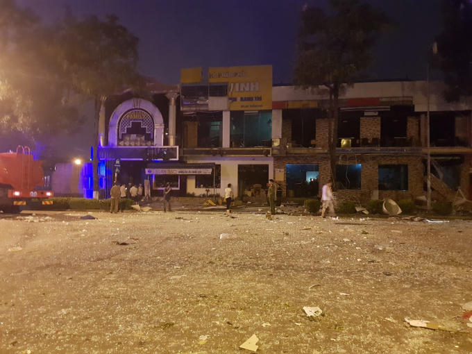 Tòa nhà nơi xảy ra vụ nổ.