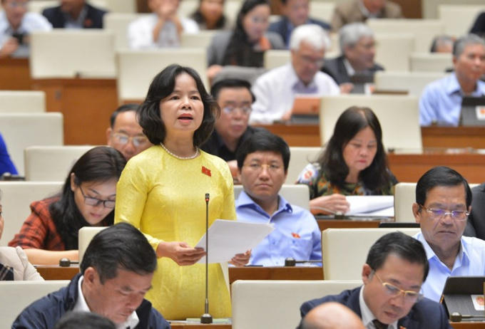 Một phiên họp của Quốc hội khóa XIV.