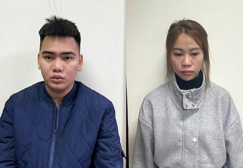 Hai đối tượng bị bắt giữ.