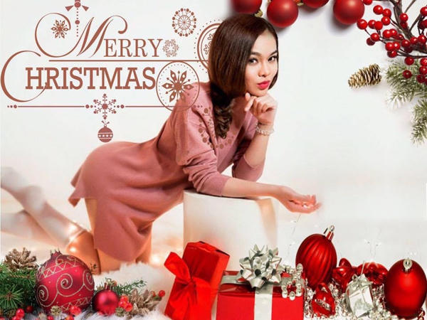 Nữ ca sĩ Giang Hồng Ngọc khoe ảnh chụp gợi cảm. Cô nhắn nhủ rằng Noel nghe nhạc Noel để cảm thấy an lành và bình yên hơn. Ảnh: Internet