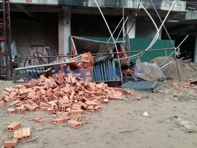 Hiện trường xảy ra vụ tai nạn.