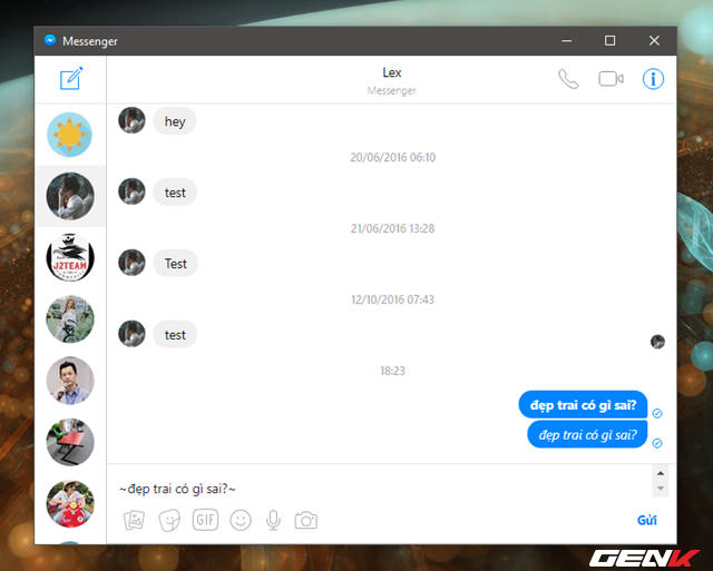 Để tạo nội dung chữ gạch ngang khi trò chuyện trong Facebook Messenger, bạn hãy sử dụng cú pháp ~nội-dung~.