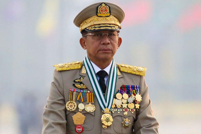 Thống tướng Myanmar Min Aung Hlaing (Ảnh: Reuters).