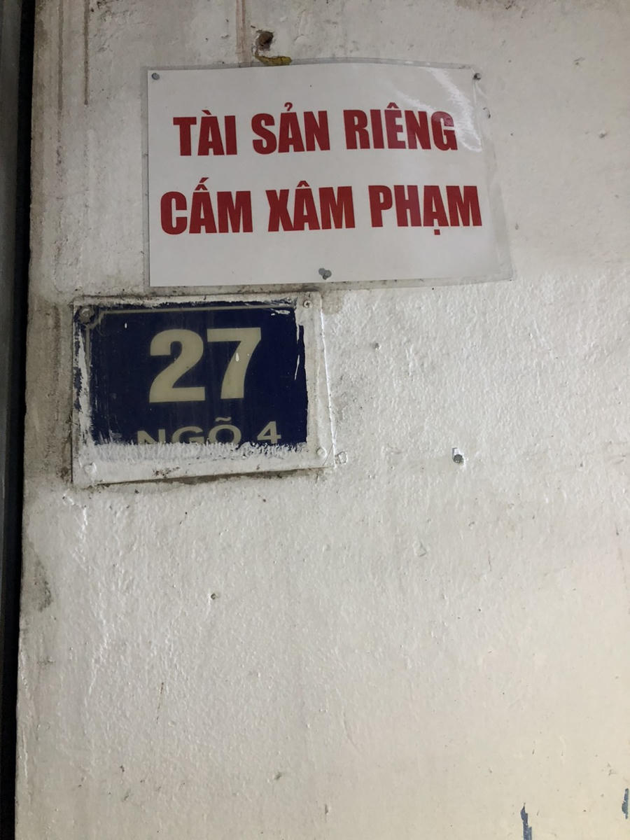 Ông Đỗ Duy Đông được UBND phường Đức Thắng cấp số nhà số 27.