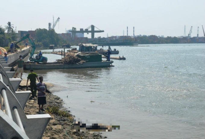 Khu vực phát hiện thi thể nạn nhân.
