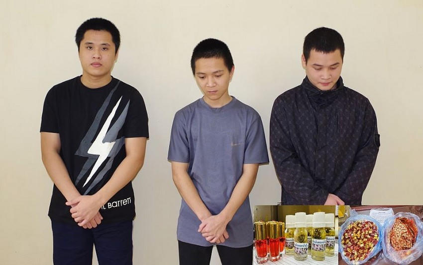 Các đối tượng bị tạm giữ (ảnh: Công an Hà Nam).