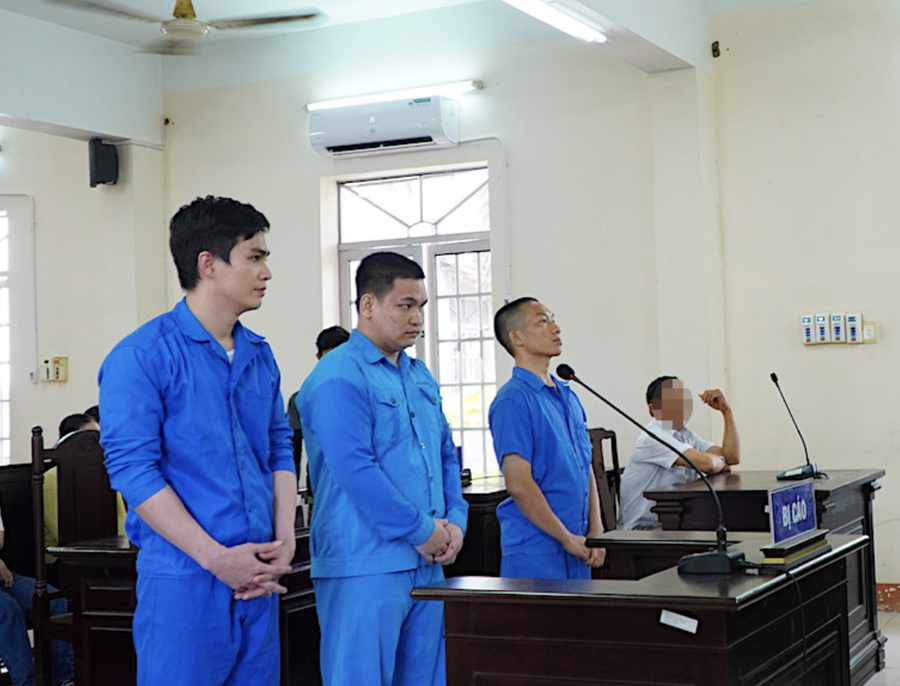 Các bị cáo tại toà. Ảnh: M.Quân