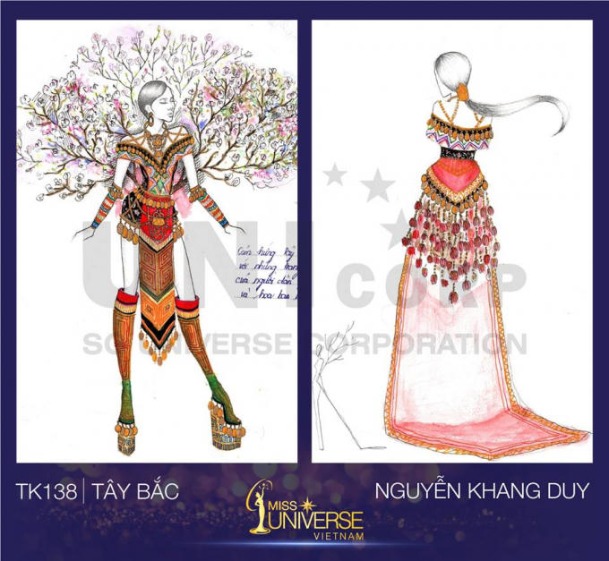 Bánh mì, Trưng Nữ Vương... lọt top 15 “Thiết kế trang phục dân tộc cho đại diện Việt Nam tại Miss Universe”