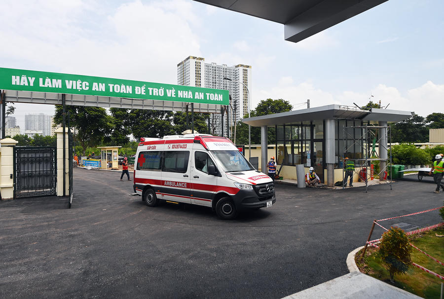 Dự kiến ngày 31/8, bệnh viện được khánh thành và sau đó 3 ngày sẽ bắt đầu tiếp nhận bệnh nhân COVID-19.