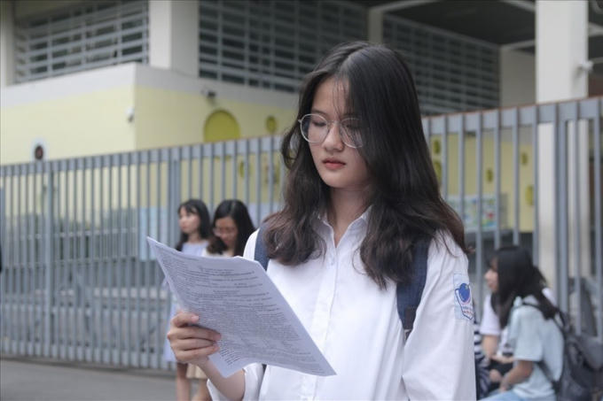 Đề thi tham khảo THPT quốc gia 2019 sẽ có giá trị giúp học sinh ôn tập. Ảnh minh họa: B.H.