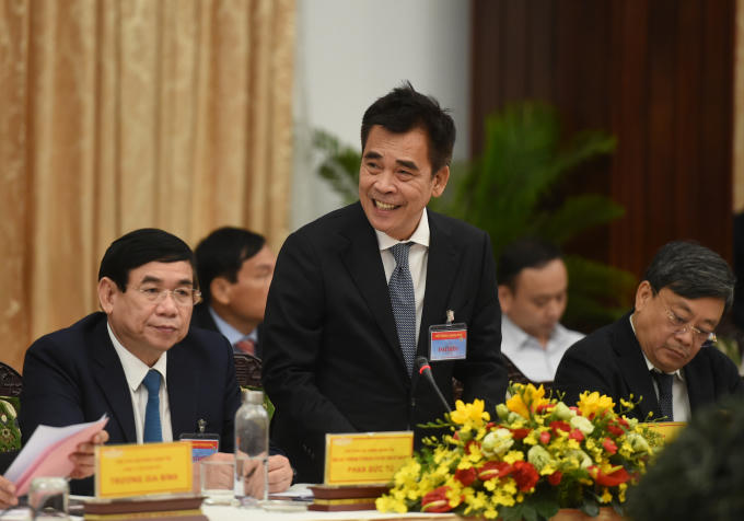 Ông Đinh Bá Thành, Chủ tịch điều hành DatVietVAC cho rằng lĩnh vực công nghiệp văn hóa và sáng tạo cần được ưu tiên, hỗ trợ với những chính sách rõ ràng và chỉ tiêu cụ thể. Ảnh: VGP/Quang Hiếu