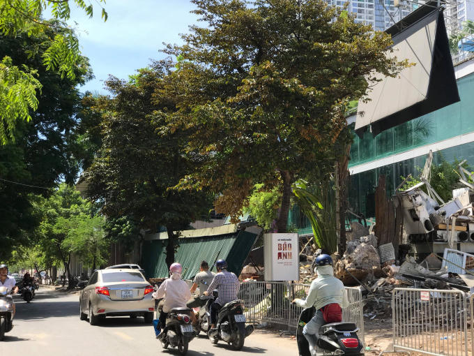 Mương Phan Kế Bính hiện đã bị cưỡng chế phá dỡ