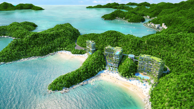 Phối cảnh Dự án Flamingo Cát Bà Beach Resort