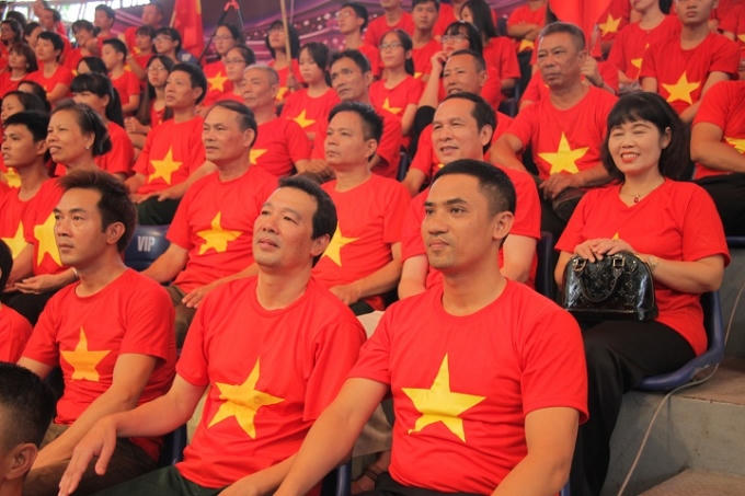 Nhiều cựu chiến binh kh&ocirc;ng ngại thời tiết xấu đến với chương tr&igrave;nh!