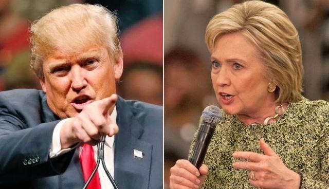 Bà Hillary Clinton và ông Donald Trump. Ảnh: EPA