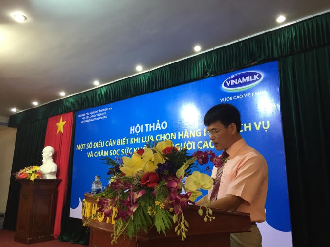 Phạm Tuyến – Giám đốc Kinh Doanh miền Duyên Hải phát biểu tại buổi lễ.