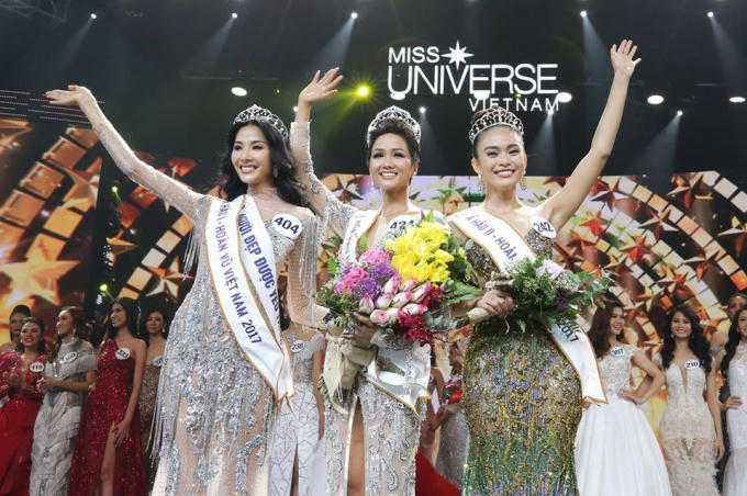 Top 3 Hoa hậu Hoàn vũ Việt Nam. Ảnh: Miss Universe Vietnam.