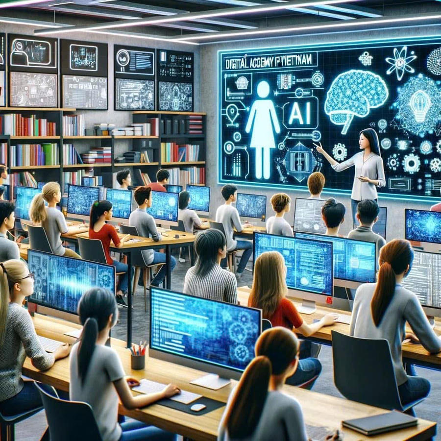 Đại học Quốc gia Hà Nội đưa AI thành môn học bắt buộc từ 2025 (Ảnh minh họa).