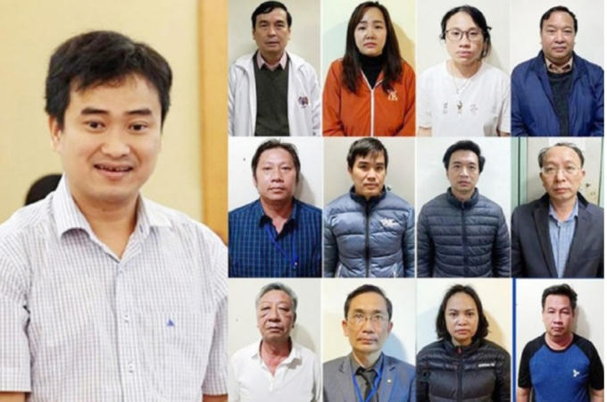 Các đối tượng bị bắt và khởi tố.