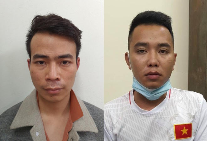 Chân dung hai đối tượng Đức (bìa trái) và Miều. 