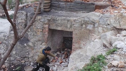 Đình chỉ hoạt động tất cả các lò vôi thủ công huyện Nông Cống. Ảnh: Hoàng Lam