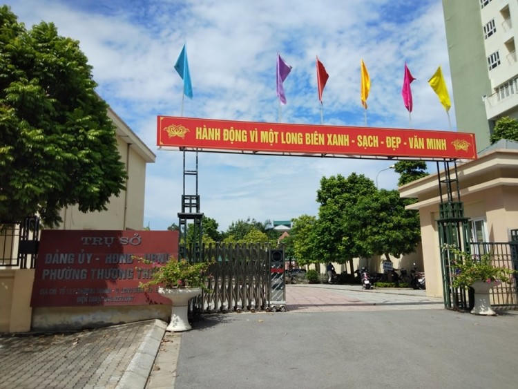 Trụ sở UBND phường Thượng Thanh (quận Long Biên, Hà Nội).