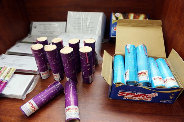 Một sản phẩm pháo hoa của Công ty TNHH MTV Hóa chất 21.