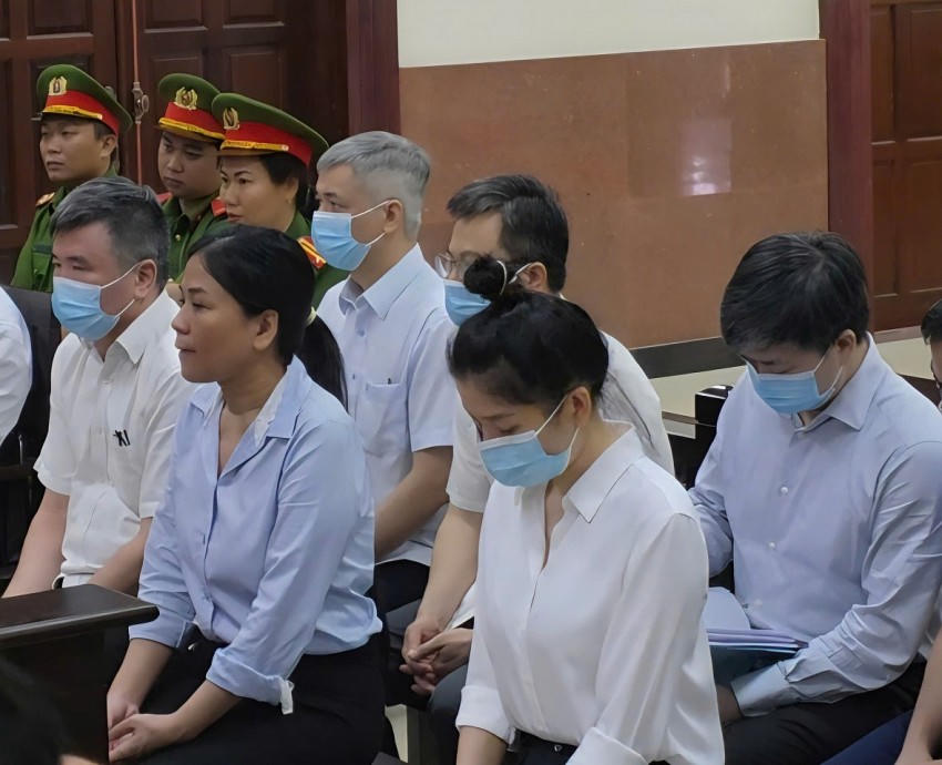 Bị cáo tại tòa.