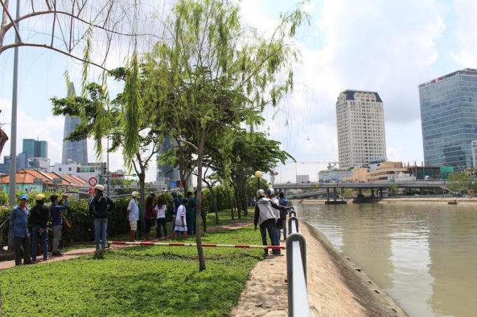 Khu vực nơi phát hiện thi thể nạn nhân.