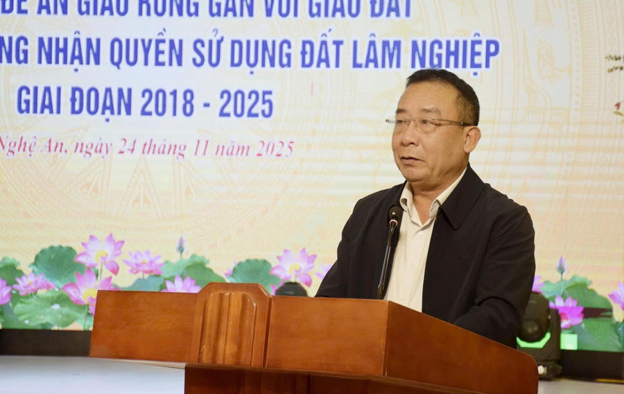 Phó Chủ tịch UBND tỉnh Nghệ An Nguyễn Văn Đệ yêu cầu tăng cường quản lý sau giao đất.