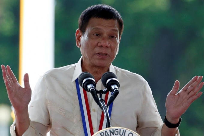 Tổng thống Duterte khẳng định sẽ không dừng cuộc chiến chống tội phạm ma túy cho đến khi nhổ cỏ tận gốc. (Ảnh: Reuters)
