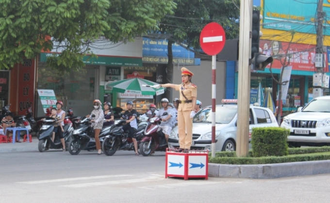 Công an Thanh Hóa tăng cường hơn 1.000 cán bộ chiến sĩ đảm bảo an toàn trước và sau trận bán kết U23 Việt Nam - Hàn Quốc. (ảnh: Phúc Tuấn)