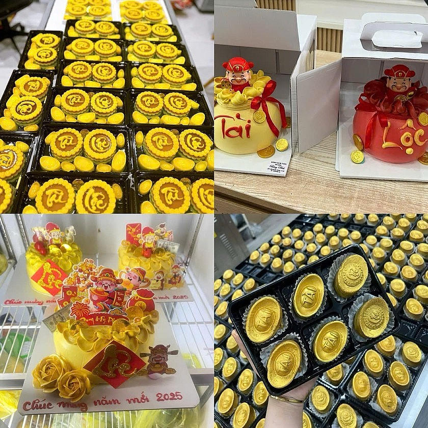 Nhiều loại bánh với nhiều kiểu dáng khác nhau, được làm từ nhiều nguyên liệu khác nhau...