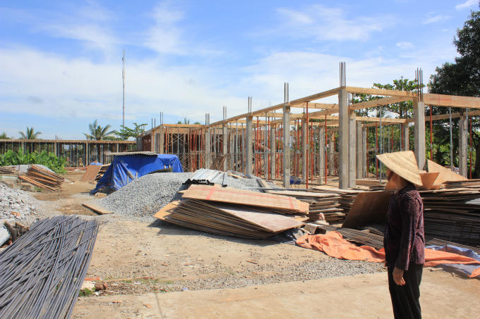 Trong khi bà Anh đang khiếu nại, thì phần đất đang bị một đơn vị khác vào đầu tư xây dưng.