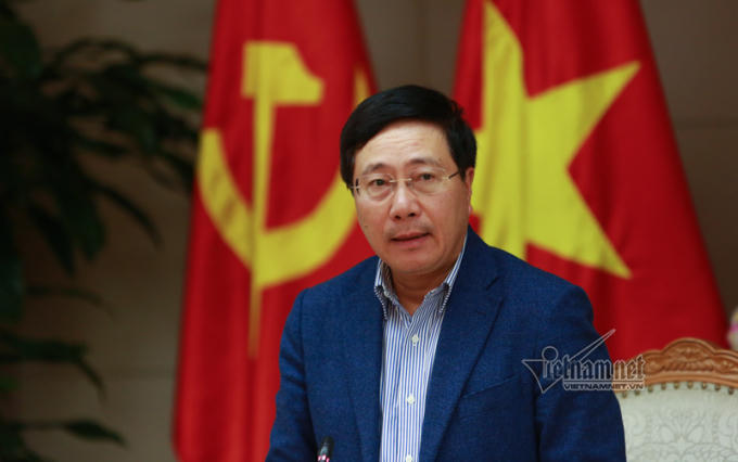 Phó Thủ tướng Phạm Bình Minh chủ trì cuộc họp.