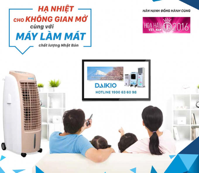 Máy làm mát cao cấp Daikio giải nhiệt cho không gian sống của bạn.