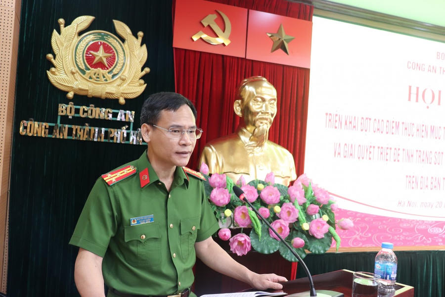 Đại tá Nguyễn Văn Cường, Phó Cục trưởng Cục Cảnh sát điều tra tội phạm về ma tuý, Bộ Công an. (Ảnh: CAHN)