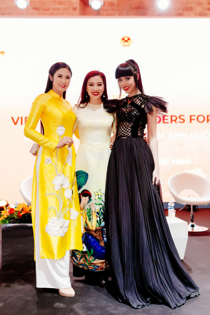 Ngọc Hân, Quý bà Thu Hương và Jessica Minh Anh.