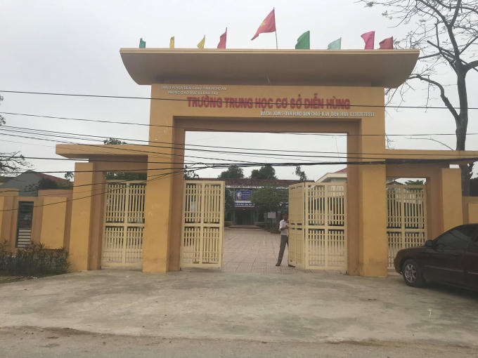 Trường THCS Diễn Hùng nơi TH và Tr học.