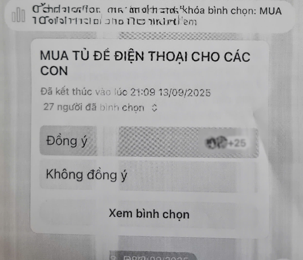 Phương thức bình chọn được Ban đại diện học sinh đưa ra thể hiện sự dân chủ, nhưng nhiều phụ huynh còn chưa năm được thì việc bình chọn đã bị khóa.
