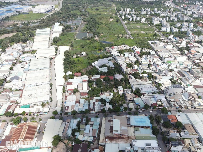 Một đoạn dự án Vành đai 2 TP.HCM dự kiến đi qua tại đường Dương Đình Hội, phường Tăng Nhơn Phú B (TP Thủ Đức).