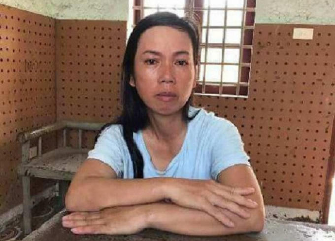 Nguyễn Thị Thảo tại Cơ quan Công an.