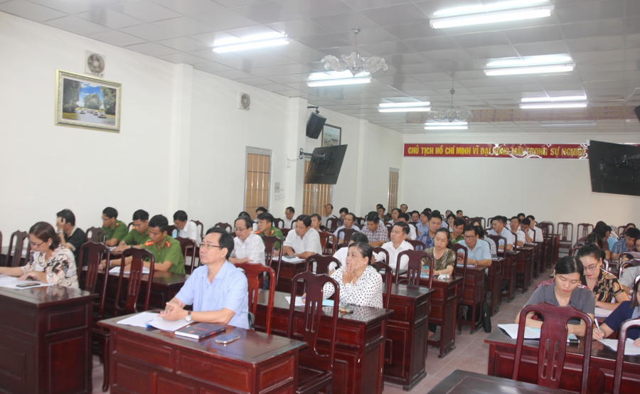 Quang cảnh lớp bồi dưỡng.