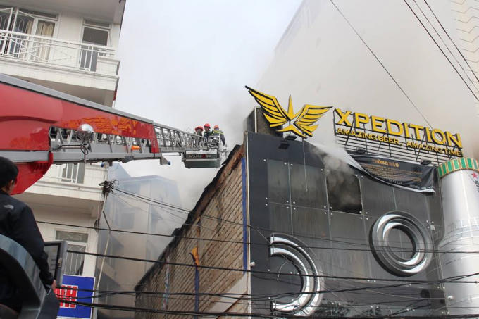 Hiện trường vụ cháy.