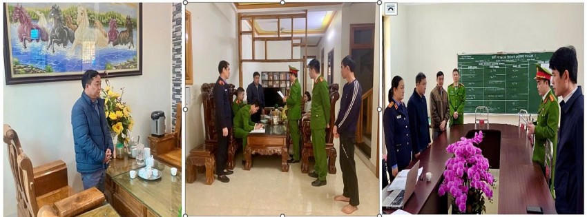 Các đối tượng làm việc với Cơ quan Công an.