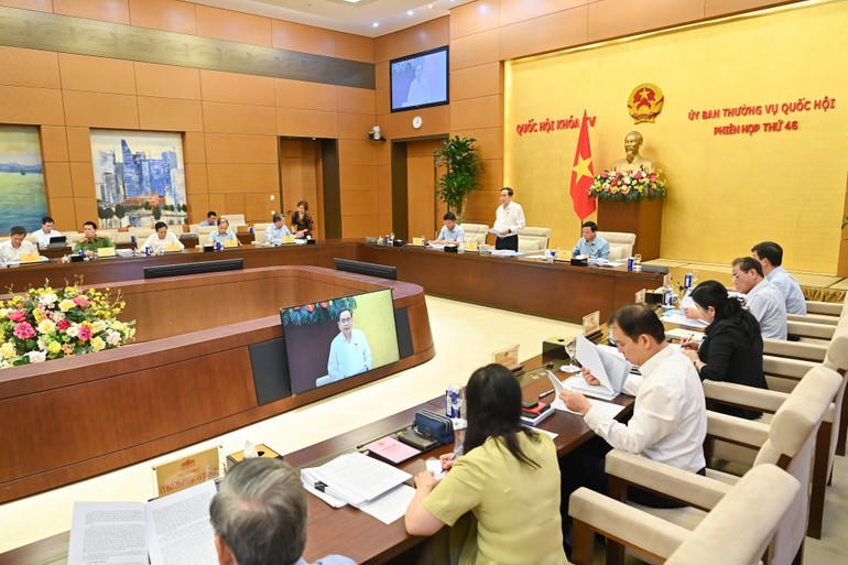 Quang cảnh phiên họp tại Nhà Quốc hội. (Ảnh: Duy Linh)