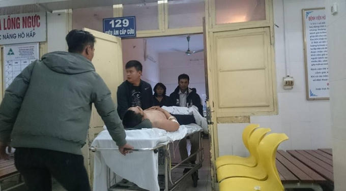 Tình trạng sức khỏe của anh Đạt bị đa chấn thương phần mềm.