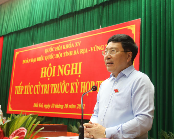 Phó Thủ tướng Thường trực Phạm Bình Minh phát biểu tại Hội nghị
